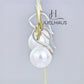JUELHAUS Silver Pearl Earrings Short Hook Style, Simple, Durable, Luxurious, Easy to Wear