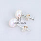 JUELHAUS Simple, Luxurious, Attractive Studded Silver Pearl Earrings