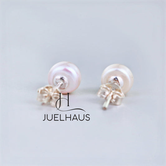 JUELHAUS Simple, Luxurious, Attractive Studded Silver Pearl Earrings