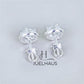 JUELHAUS  Women's Silver Earrings with Stone Buds in Round Flower Shape, Simple, Luxurious and Outstanding