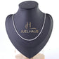 JUELHAUS Silver Necklace for Children S925 Super Soft Square Noodles, Easy to Combine with Face Wear