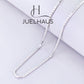 JUELHAUS Silver Necklace for Children S925 Super Soft Square Noodles, Easy to Combine with Face Wear