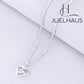 JUELHAUS Stunning Heart Necklace for Women S990 Fine Silver Heart Necklace for Wife Beautiful Love Heart Pendant on 18" Chain
