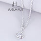 JUELHAUS Silver Necklace Gift for Sisters S990 Pure Love Knot Small and Beautiful Meaningful Eye-catching Modern Youthful Design