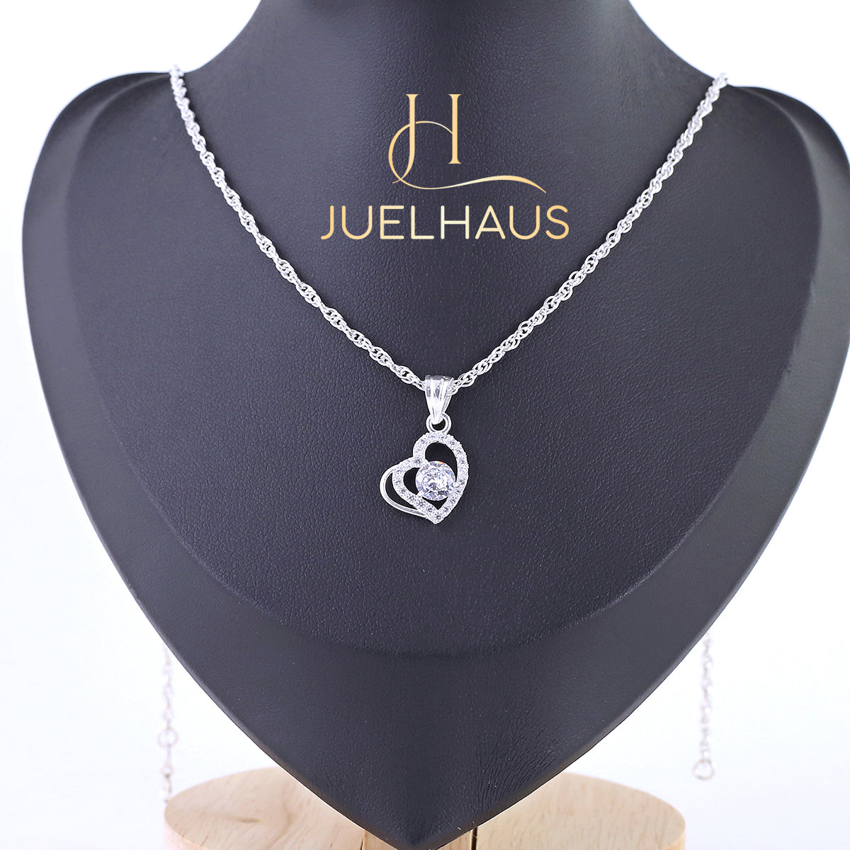 JUELHAUS New Heart Pendant Necklace Design for Women S990 Fine Silver Best Jewelry Gift For Wife