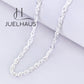 JUELHAUS S990 Fine Silver Chain Necklace for Women Rope Chain Super Shiny & Durable Women's Chain Perfect Jewelry Gift For Wife