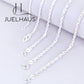 JUELHAUS S990 Fine Silver Chain Necklace for Women Rope Chain Super Shiny & Durable Women's Chain Perfect Jewelry Gift For Wife