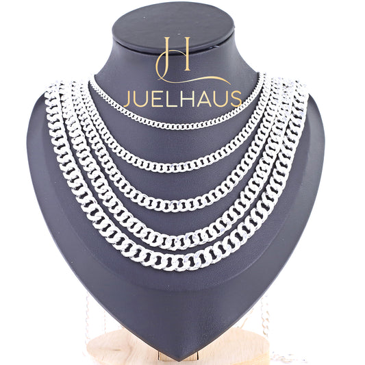 JUELHAUS Silver Necklace, Single Chain Style, All Sizes, Simple, Outstanding, Durable and Bright Over Time