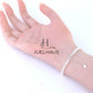 JUELHAUS S990 Pure Silver Bracelet for Women with 5mm Shining Stone Band