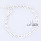 JUELHAUS  Silver Baby Bracelets with Stylized Single String Bells Interspersed with Long Round Eyes