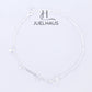 JUELHAUS  S990 Pure Silver Women's Anklet with Beautiful Small Moon and Star Shaped with Sparkling Stone
