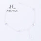 JUELHAUS  S990 Pure Silver Women's Anklet Flower Shape 4-Pointed Star Solid Round Chain Unique
