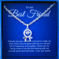JUELHAUS  Silver Necklace Gift for Best Friend S990 Pure Angel Shape Angle 3D Waving Wings Stone Face with 3 Moving Cups