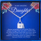 JUELHAUS Pure S990 Silver Necklace for Daughter with Key Lock Shape S925 Silver Pendant