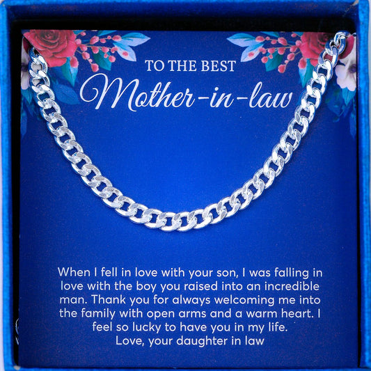 JUELHAUS Silver Necklaces for mother-in-law, Traditional Single Chain Style, All Sizes, Simple, Durable, Beautiful and Bright Over Time