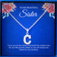 JUELHAUS  Silver Pendant Gift for sisters Letter Shaped Hook, Plain, No Stone, Simple and Personalized