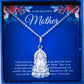 JUELHAUS Silver Pendant Gift for Mother with Bodhisattva Avalokiteśvara Buddha Image Sitting on a Lotus