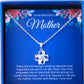 JUELHAUS Silver Necklace Gift for mother S990 in the shape of a 4-petal flower, smooth, beautiful, and naturally sparkling
