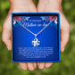 JUELHAUS Silver Necklace Gift for mother-in-law S990 in the shape of a 4-petal flower, smooth, beautiful, and naturally sparkling