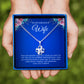 JUELHAUS Silver Necklace Gift for Wife S990 in the shape of a 4-petal flower, smooth, beautiful, and naturally sparkling