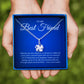 JUELHAUS Silver Pendant Gift for Best friend Pure S990 Pinwheel Shape 3D Fixed Wing Non-rotating