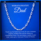 JUELHAUS Silver Necklace Gift for  dad with 18.75g Small Solid Threads, Super Solid, Super Durable, Easy to Combine and Wear on Faces