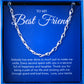 JUELHAUS Silver Necklace Gift for Best friend with 11.25g Small Solid Threads, Super Solid, Super Durable, Easy to Combine and Wear on Faces