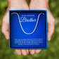 JUELHAUS Silver Necklace Gift for brother S925 Italian Worm Chain Style Super Durable Super Solid Easy to Combine and Wear on All Faces