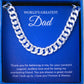 JUELHAUS Silver Necklace Gift for  dad, Single Chain Style, All Sizes, Simple, Outstanding, Durable and Bright Over Time