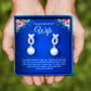 JUELHAUS Silver Earrings Gift for Wife Made of S925 Sterling Silver, Luxurious and Noble Long Style
