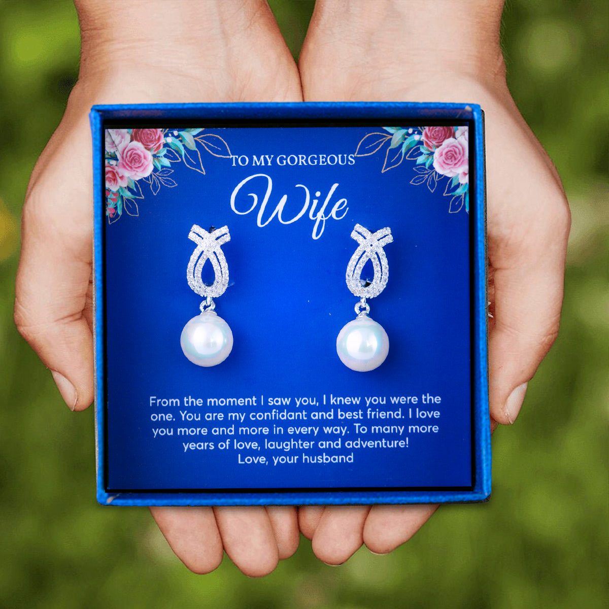 JUELHAUS Silver Earrings Gift for Wife Made of S925 Sterling Silver, Luxurious and Noble Long Style