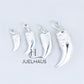 JUELHAUS Dragon-Engraved Nail-Shaped Silver Pendant in 4 Sizes, Strong and Brave