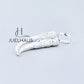 JUELHAUS Dragon-Engraved Nail-Shaped Silver Pendant in 4 Sizes, Strong and Brave