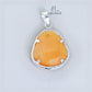JUELHAUS Silver Pendant With Buddha Statue, Transparent Feng Shui Stone, Many Colors