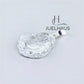 JUELHAUS Silver Pendant With Buddha Statue, Transparent Feng Shui Stone, Many Colors