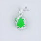 JUELHAUS Small and Lovely Green Jade Pixiu Silver Pendant