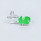 JUELHAUS Small and Lovely Green Jade Pixiu Silver Pendant