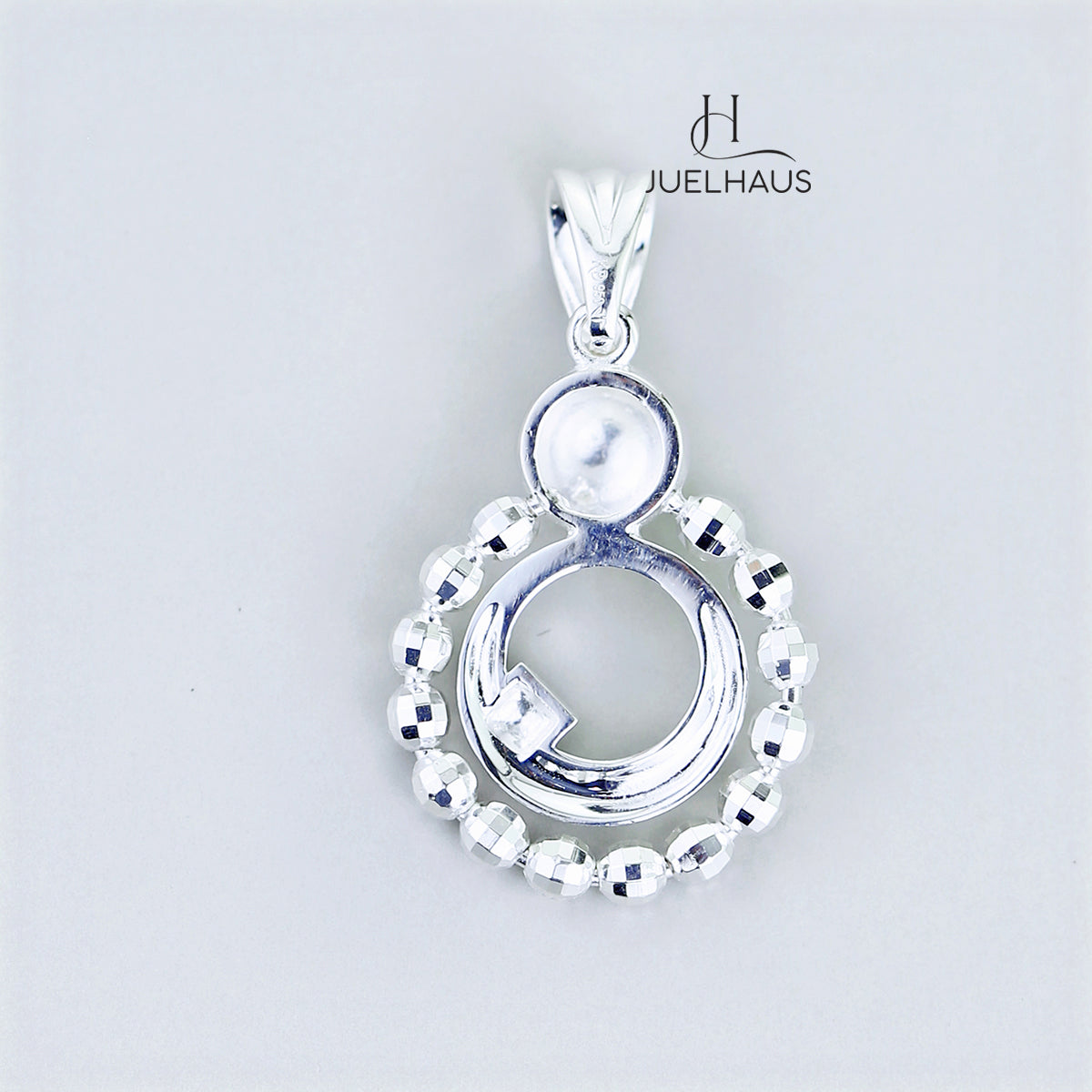 JUELHAUS Elegant G-shaped Pendant S950 High-End Fine Silver for Women Surprising Jewelry Gift for Wife Vintage Birthday Gifts/Energy Gift