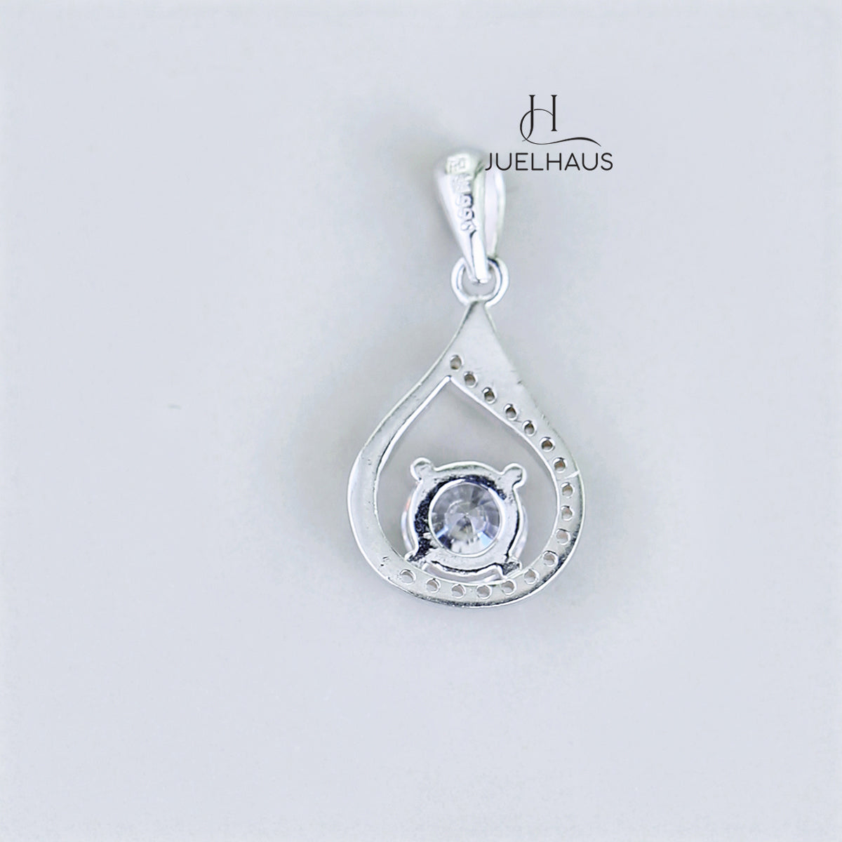 JUELHAUS Luxirious Drop of Water Shape Pendant for Women S990 Fine Sterling Silver Great Jewelry Gift for Wife