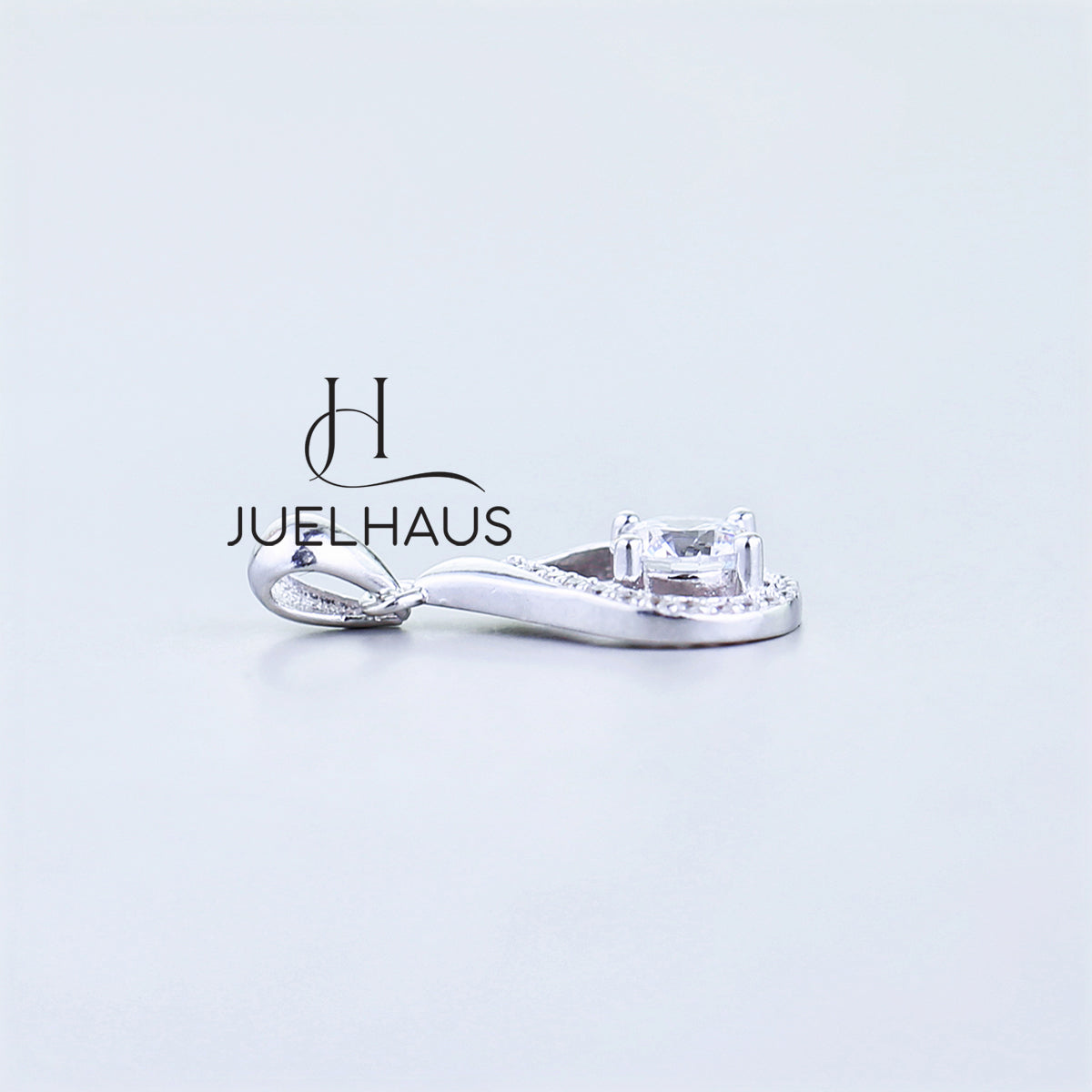 JUELHAUS Luxirious Drop of Water Shape Pendant for Women S990 Fine Sterling Silver Great Jewelry Gift for Wife