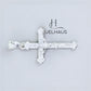 JUELHAUS Super Beautiful Silver Cross Pendant With Cast Statue Of Jesus