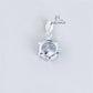 JUELHAUS Silver Pendant Pure S990 Single Stone Simple Sparkling