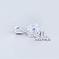 JUELHAUS Silver Pendant Pure S990 Single Stone Simple Sparkling