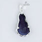 JUELHAUS Silver Pendant with the Image of Bodhisattva Avalokiteshvara, Black Agate, Silver-Plated, Simple and Beautiful