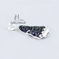 JUELHAUS Silver Pendant with the Image of Bodhisattva Avalokiteshvara, Black Agate, Silver-Plated, Simple and Beautiful