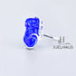 JUELHAUS Silver Pixiu Ring with Colorful Feng Shui Stone Holding Lucky Coin