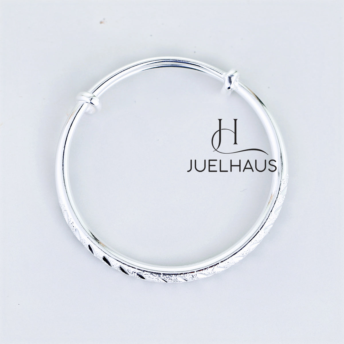 JUELHAUS S990 Pure Silver Bracelet For Children, Smooth, No Bell, Bright, Many Styles, Durable, Sun and Wind Resistant