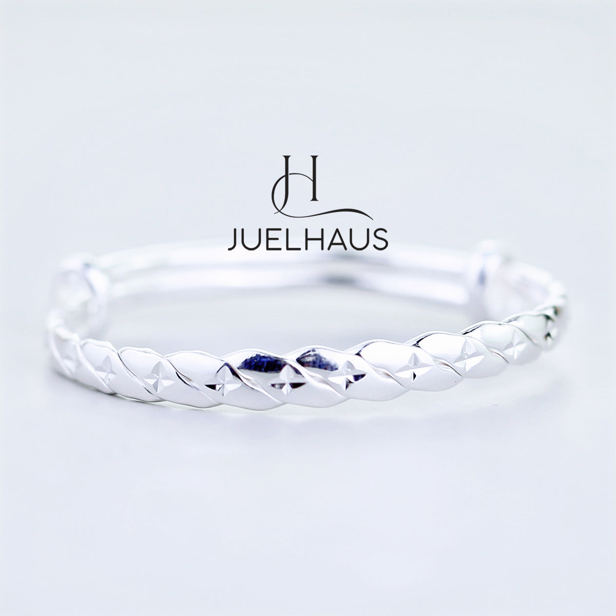 JUELHAUS S990 Pure Silver Bracelet For Children, Smooth, No Bell, Bright, Many Styles, Durable, Sun and Wind Resistant