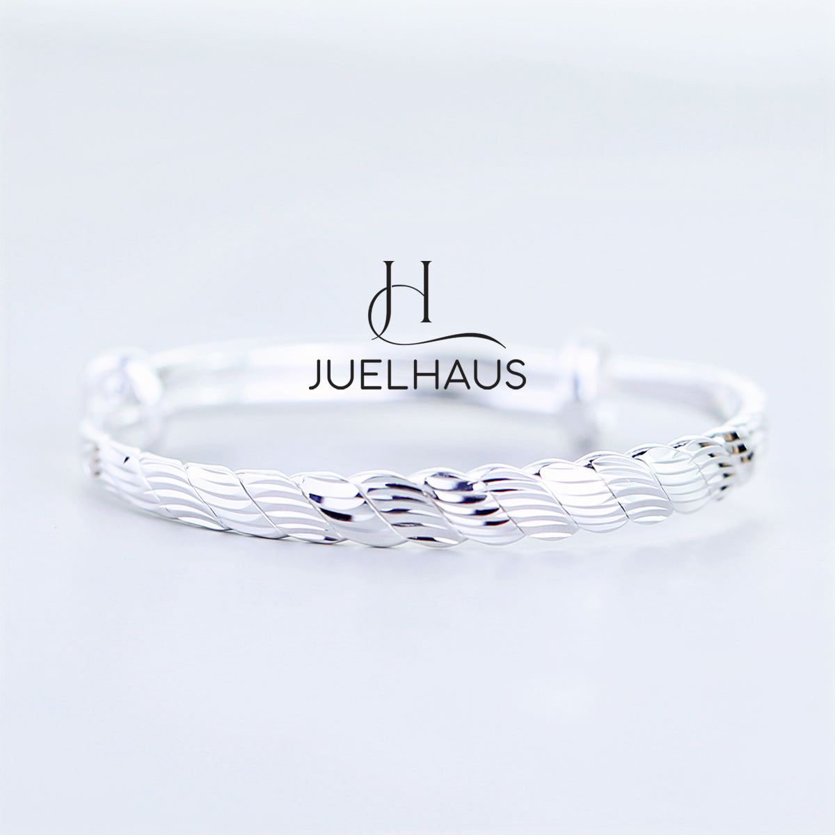 JUELHAUS S990 Pure Silver Bracelet For Children, Smooth, No Bell, Bright, Many Styles, Durable, Sun and Wind Resistant