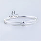 JUELHAUS Women's Silver Bow-shaped Ring with Rhinestones, Luxurious Style